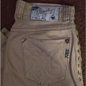 Mek denim tan jeans rare find